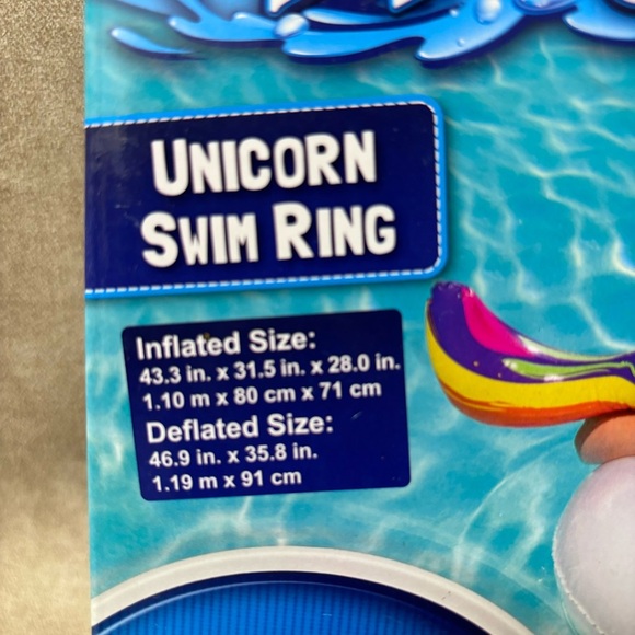 Pool Float Unicorn New Bestway H2O Go!  43.3  × 31.5 in. X 28 In - Picture 3 of 3